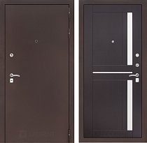 LABIRINT Входная металлическая дверь CLASSIC антик медь панель 2 венге